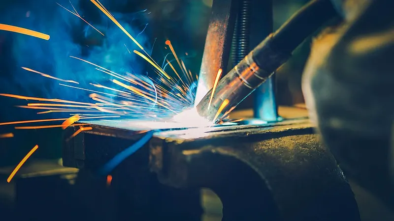 Close up of vehicle welding work Raimondi Auto Services Old Woking