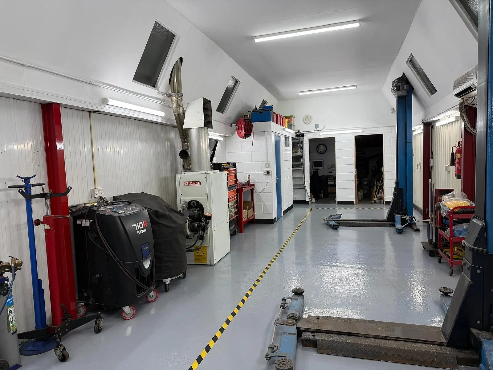 Inside the workshop at Raimondi Auto Services Old Woking